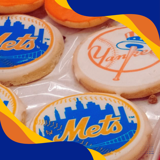 Limited-edition Yankees and Mets-themed Cookies for the Subway Series!