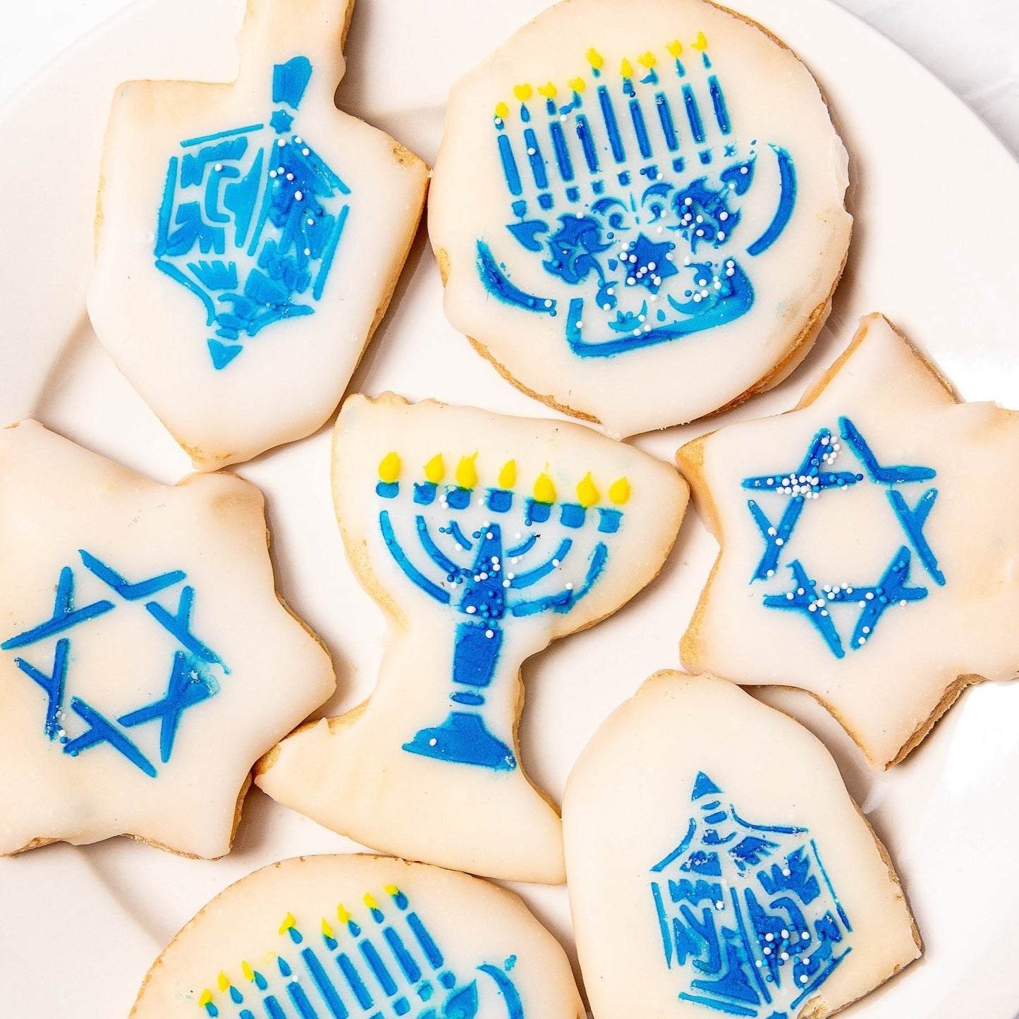 Hanukkah Shortbread Cookies