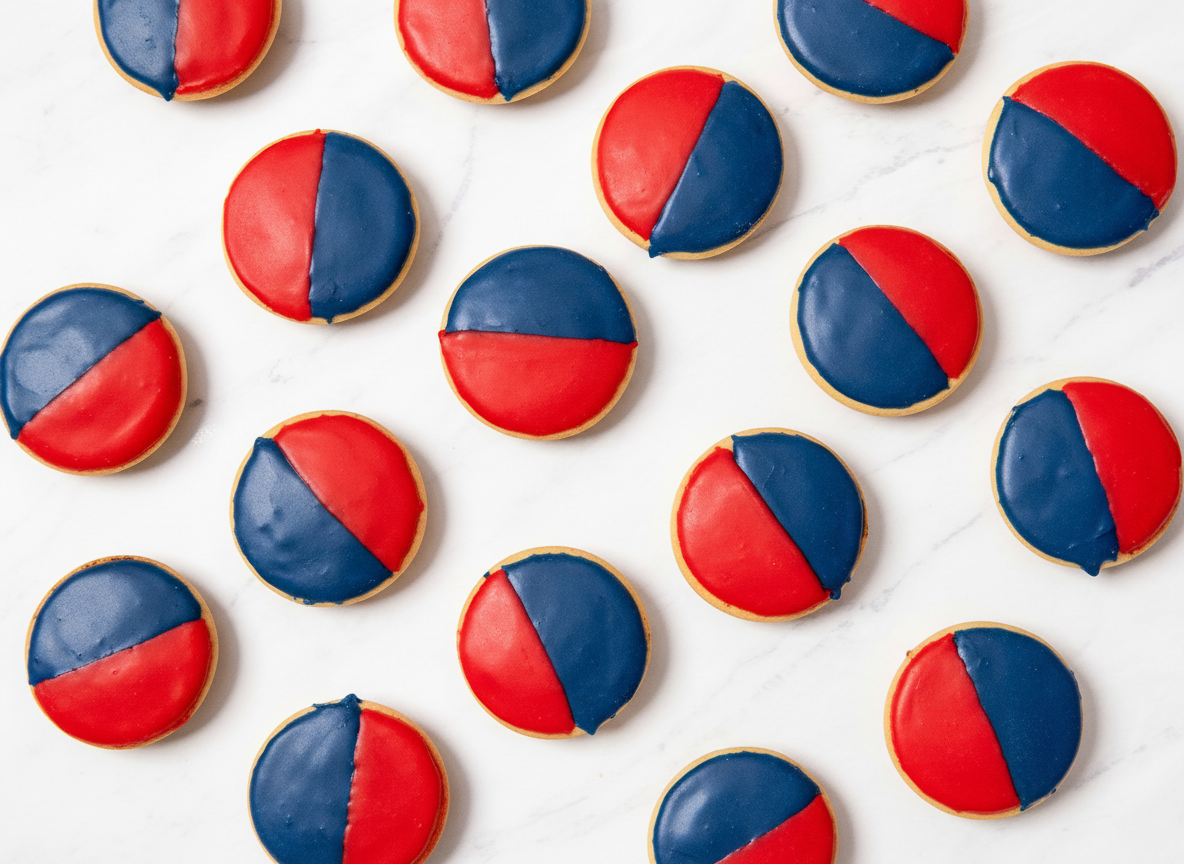 Super Bowl Black & White Cookies