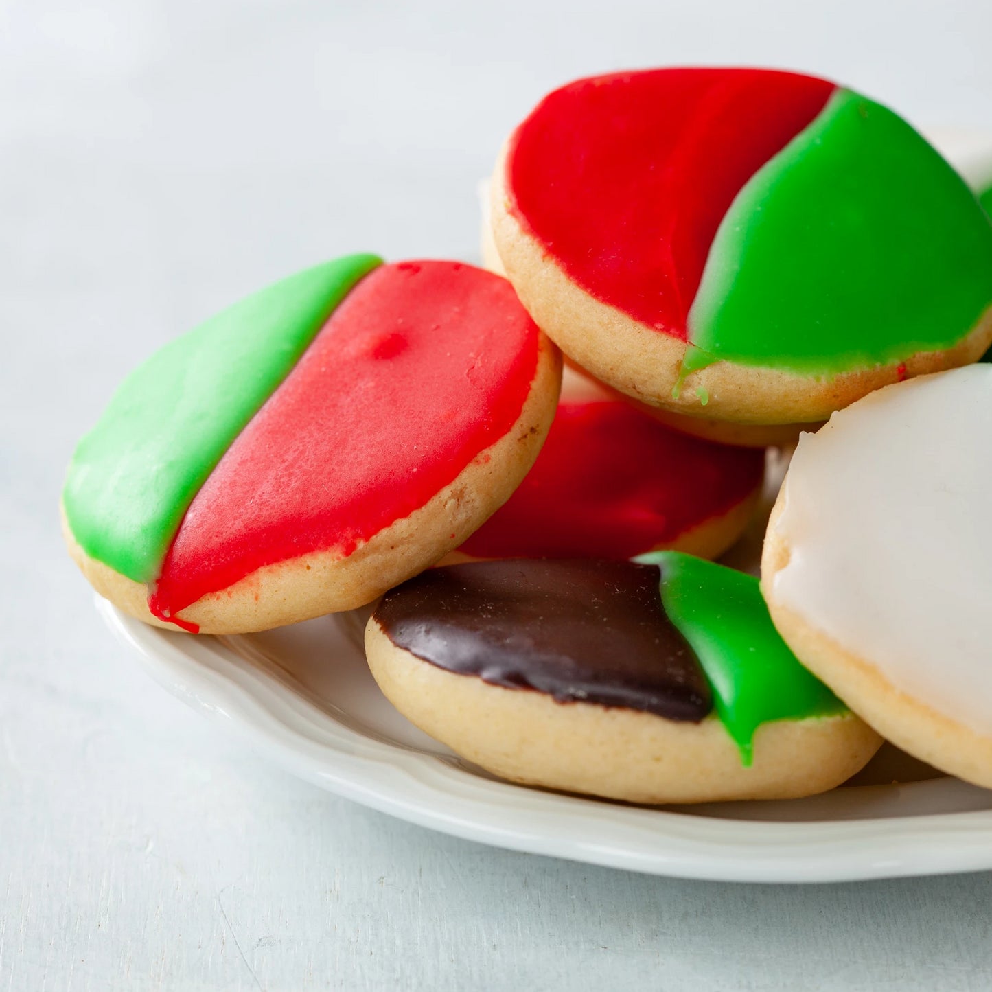 Christmas Black & White Cookies