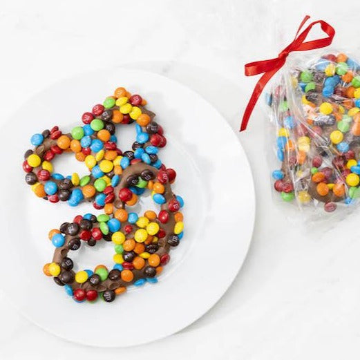 Chocolate Covered M&M Pretzels