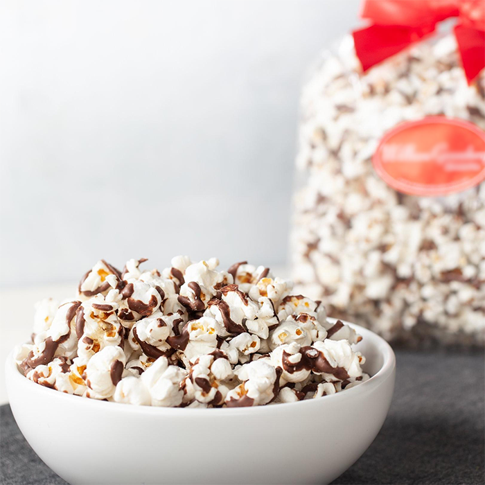 Chocolate Drizzled Popcorn