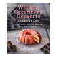 Book cover of 'William Greenberg Desserts Bakes Vegan' with a cake on a table.