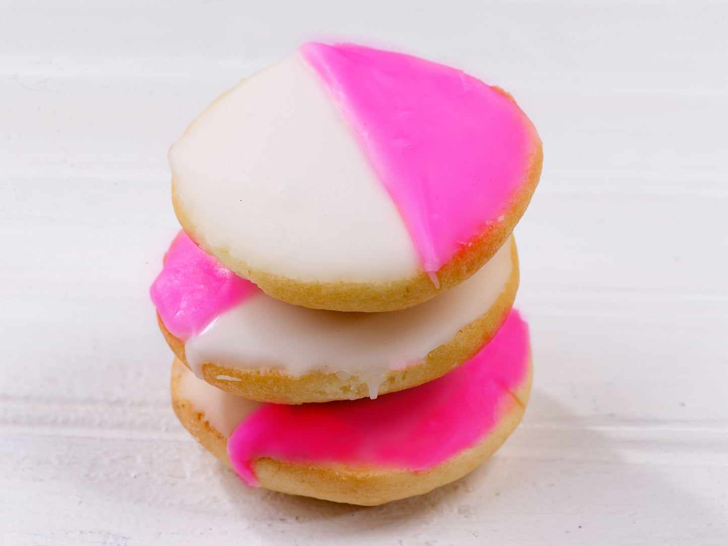 Hot Pink & White Cookies
