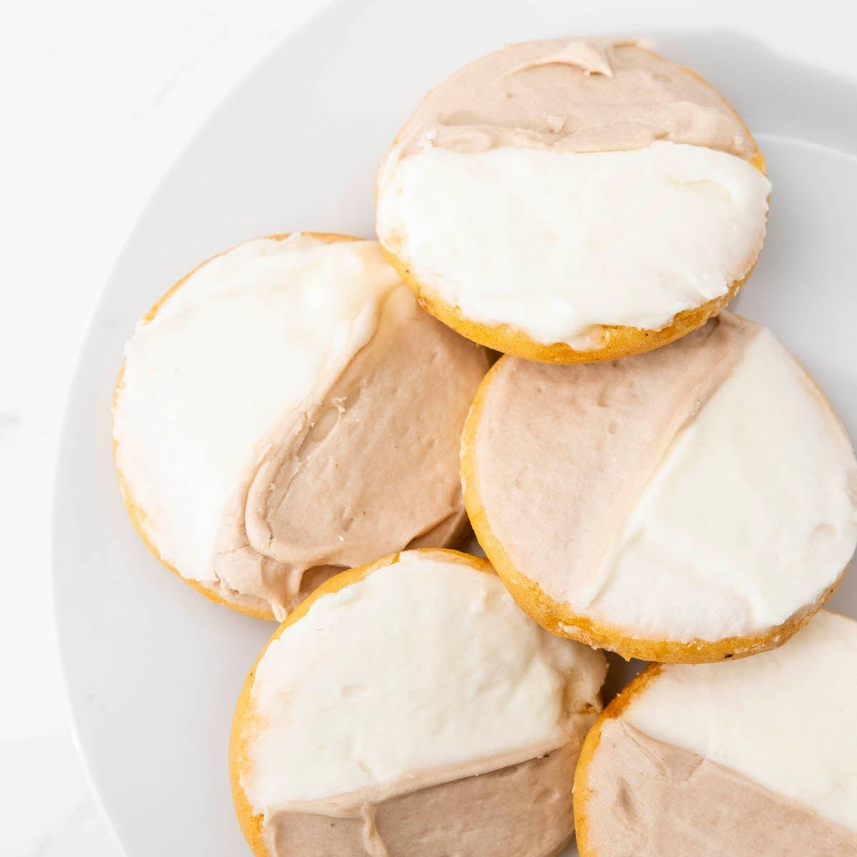 Pumpmpkin Black & whites on a white plate