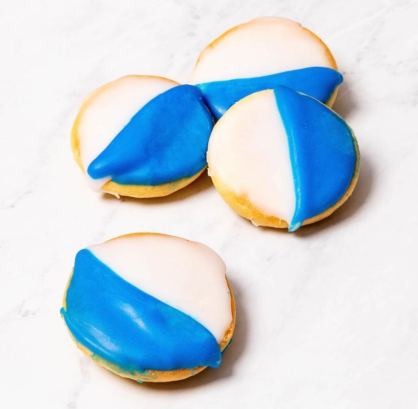 Hanukkah Blue & White Cookies