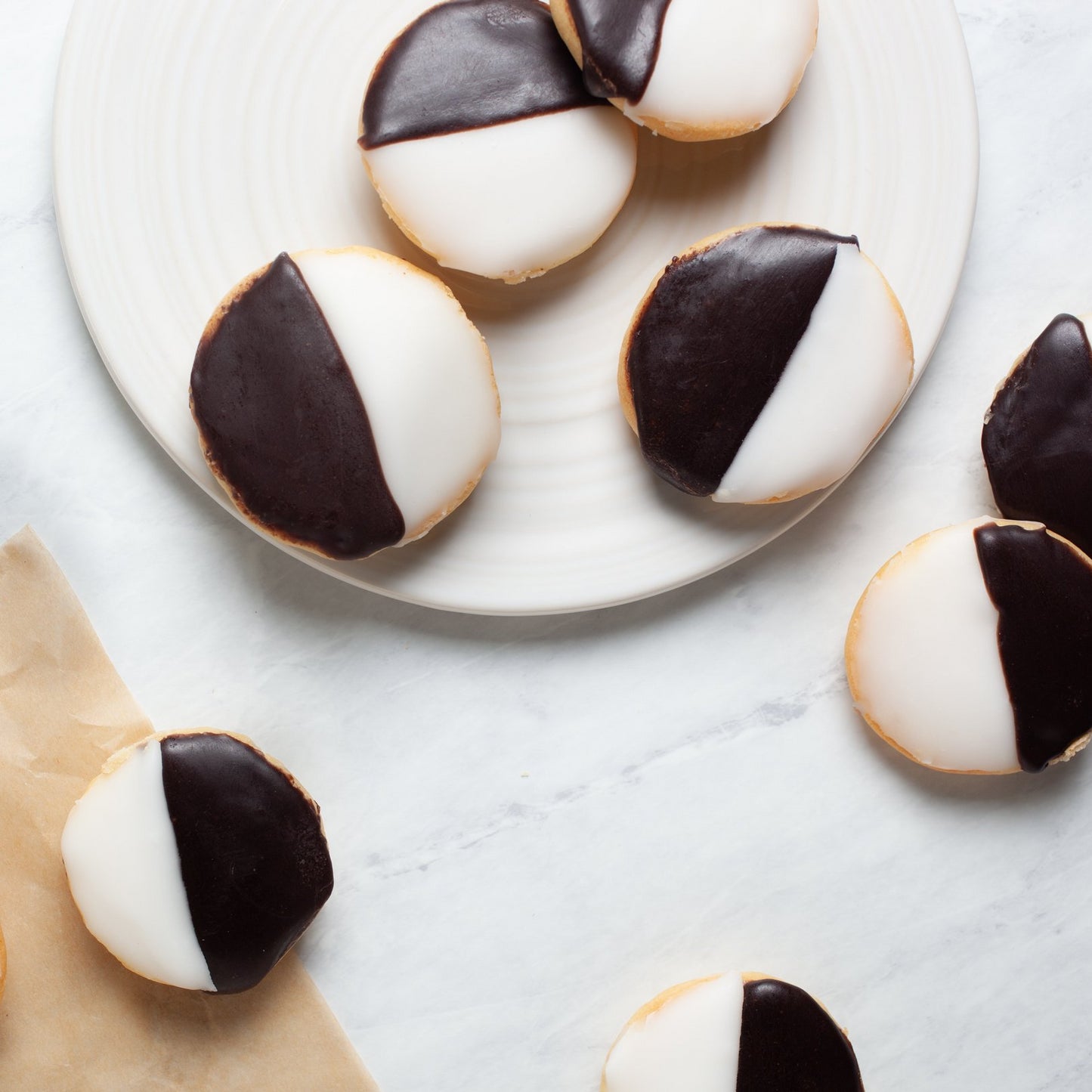 Flourless Black & White Cookies for Passover
