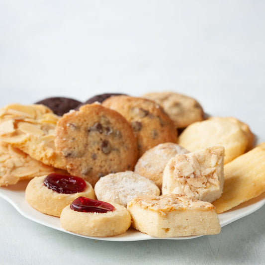 Plate of assorted butter cookies from William Greenberg desserts