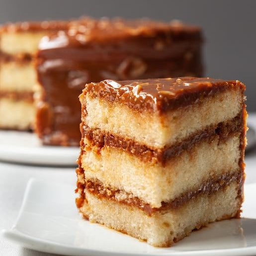 Almond Caramel Cake