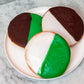 St Patrick's Day Black & White Cookies